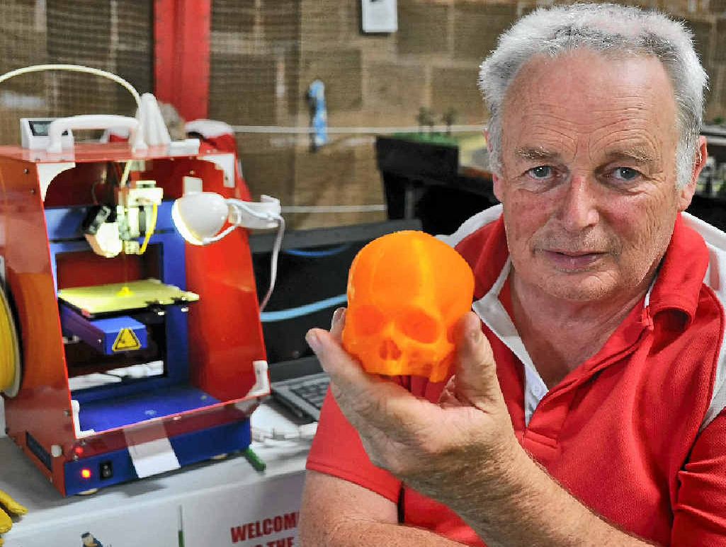 WAY OF THE FUTURE: 3D printer owner Bob Claydon. WAY OF THE FUTURE: 3D printer owner Bob Claydon.